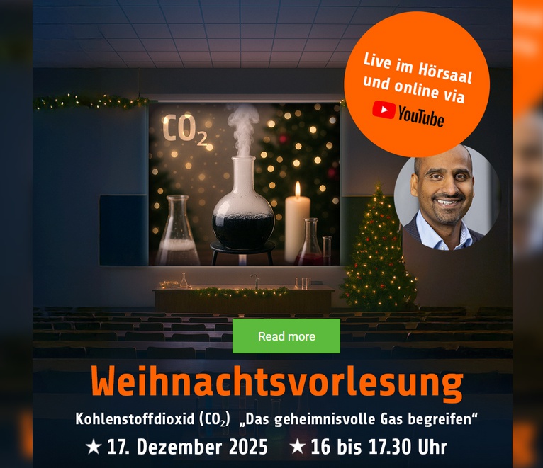 Chemie-Weihnachtsvorlesung am 17.12.2025